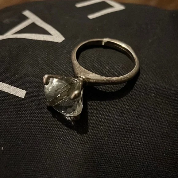 Large Ring Paperweight - Purse Hook - Womens Accessories - Crystals - Home Decor - Picture 1 of 6